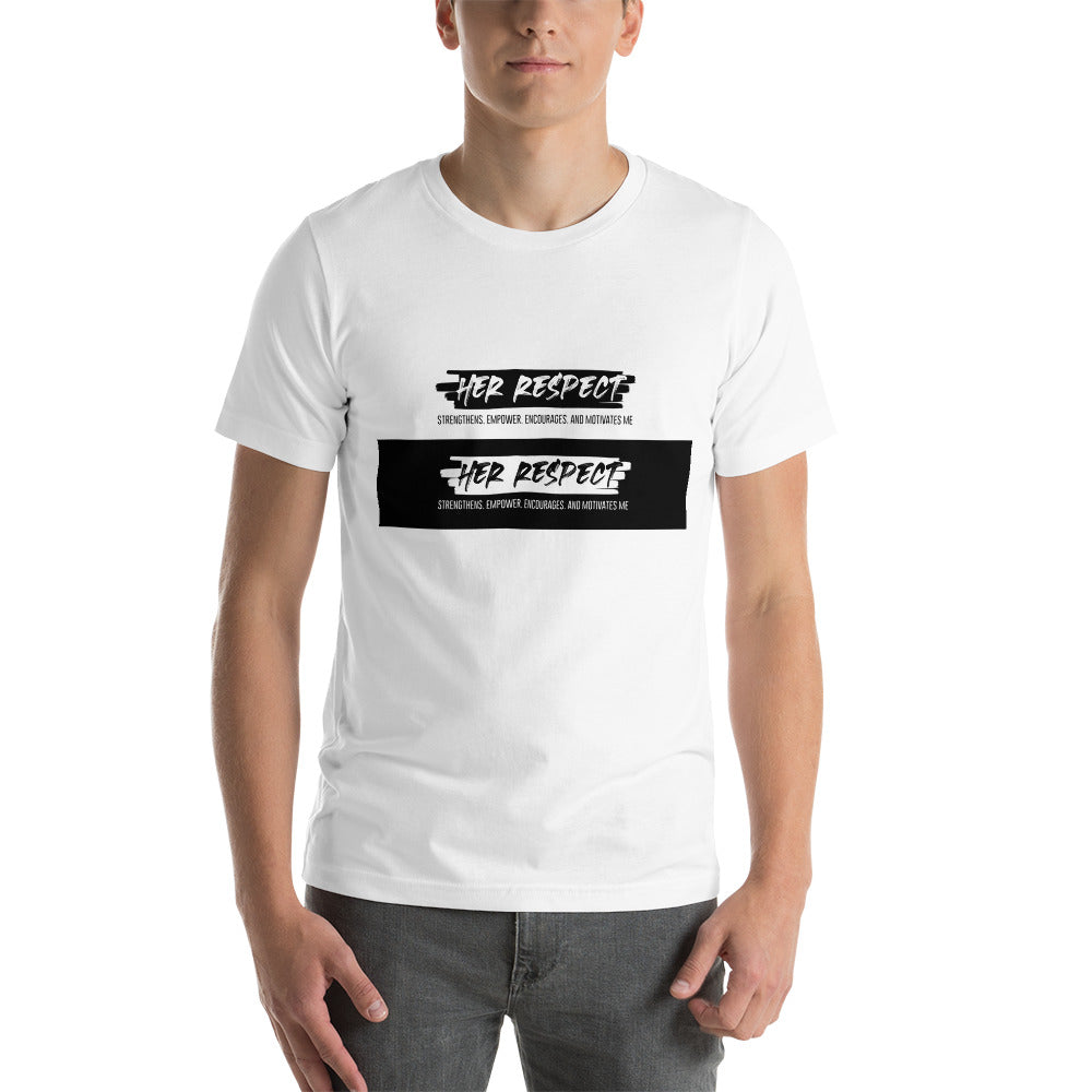 Her Respect stacked Short-Sleeve Unisex T-Shirt